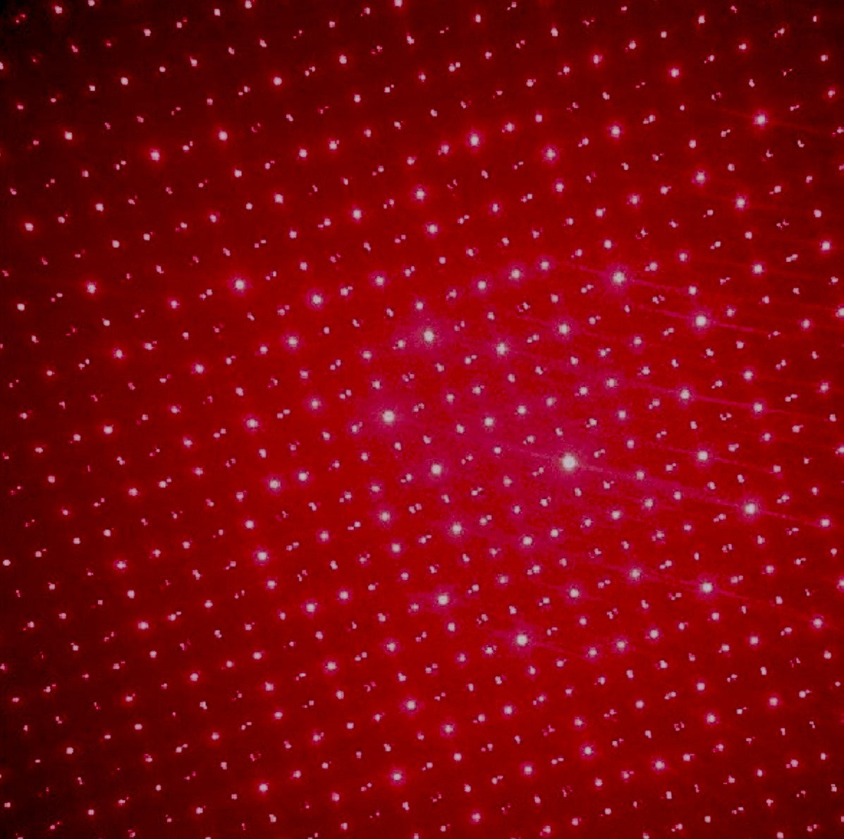 Red Laser Grid Projection