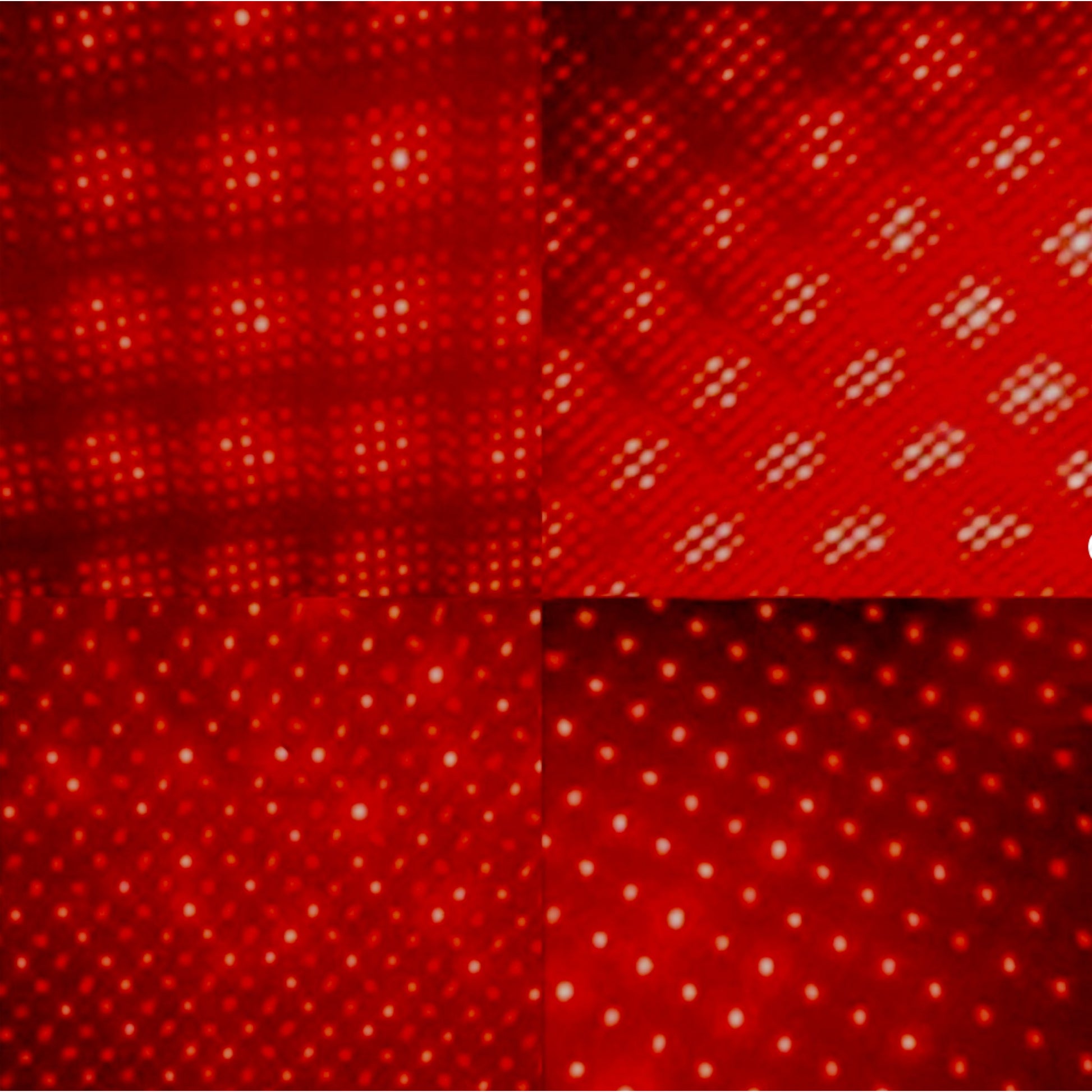4 examples or a red laser grid projection