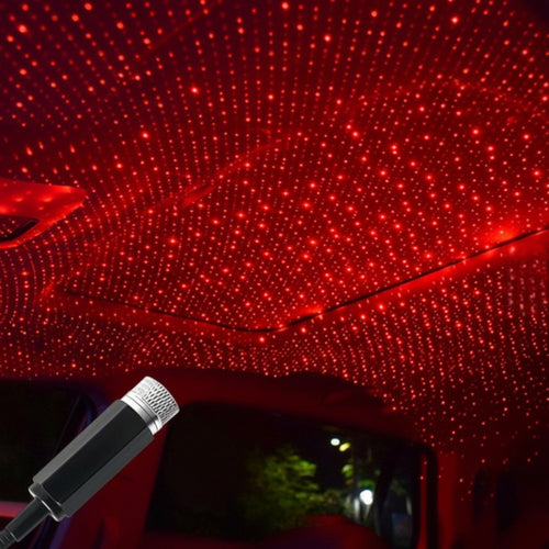 Red Laser Grid Priojection in Car