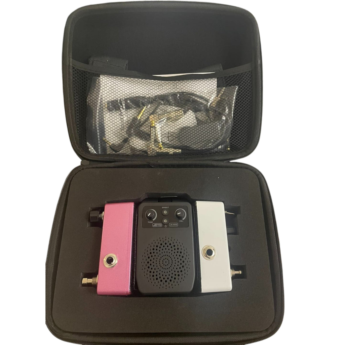Ghost hunting Spirit Portal set in a protective case, featuring pink and white components, designed for paranormal investigations.