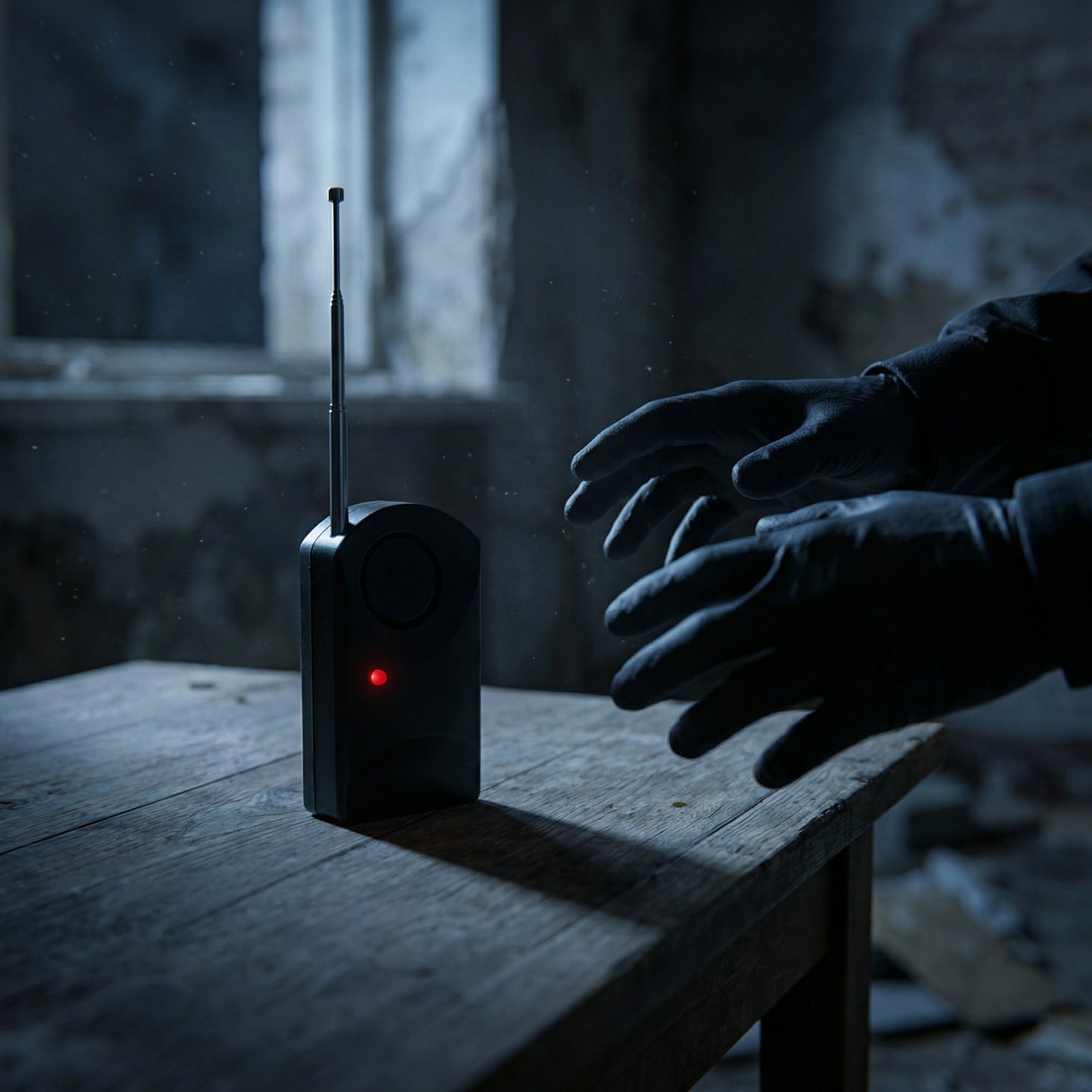 Rem Pod on table in the dark